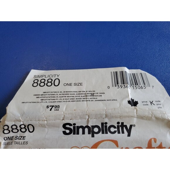 Simplicity Sewing Pattern 8880 Crafts Kitchen Accessories Shirley Botsford UNCUT - Picture 3 of 9